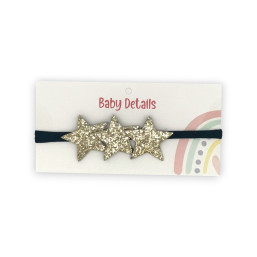 3 Stars Headband - Gold